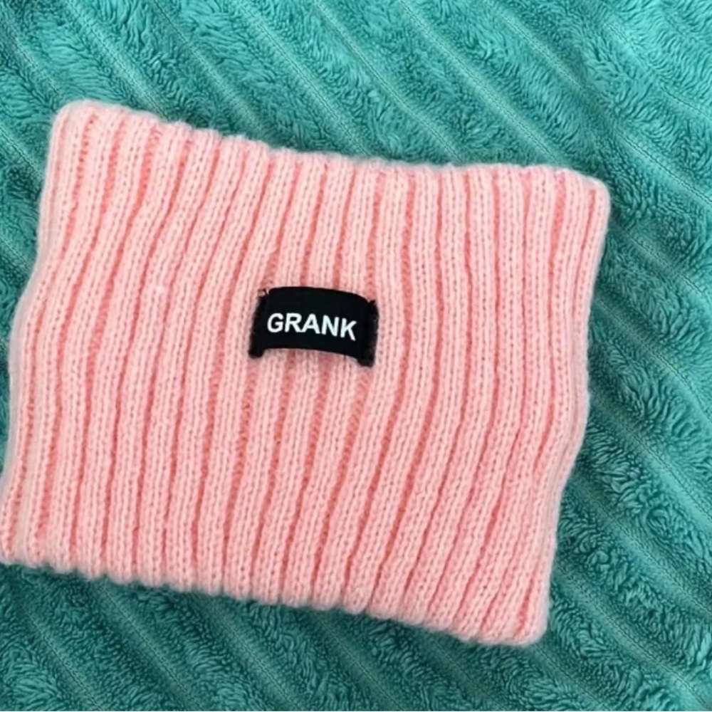 Pink Single Piece GRANK Knitted Headband Ear Warmer